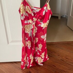 Victoria's Secret Red Floral Chemise